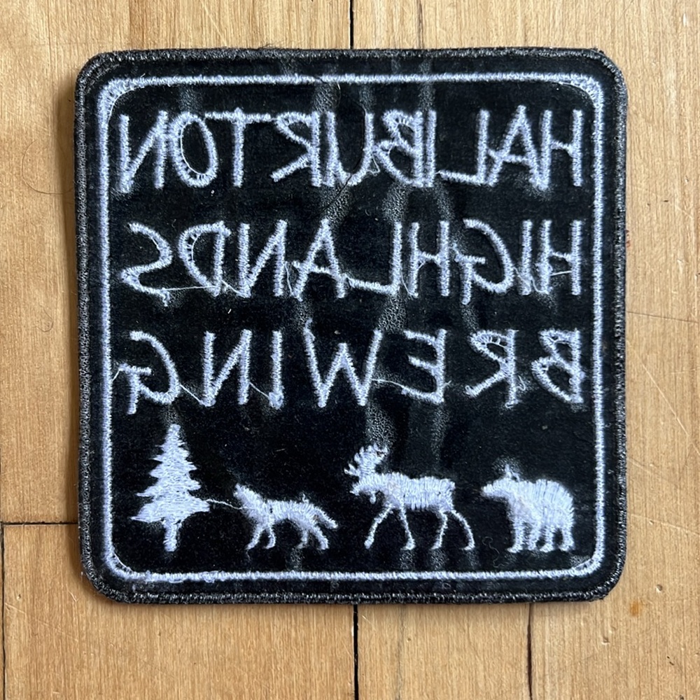 Haliburton Highlands Brewing Embroidered Iron-On Patch - Picture 2 of 2